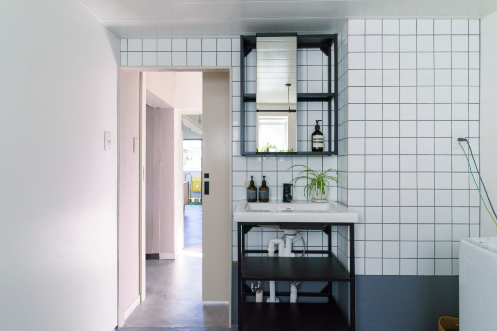 団地リノベの事例：洗面所